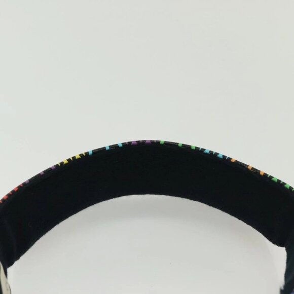 GUCCI GG Psychedelic Sun Visor Hat Multicolor Silver Auth 142391 - Picture 8 of 15